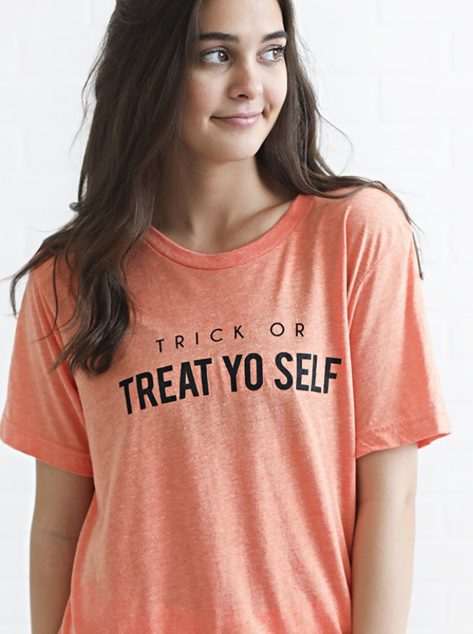 Friday + Saturday Trick or Treat Yourself Graphic tee