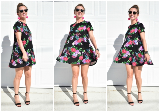 black and floral show me your mumu dress