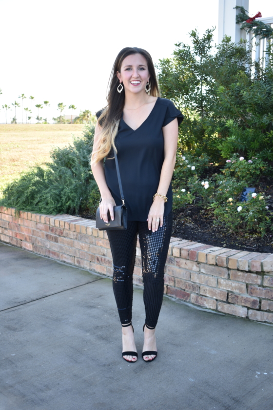 NYE Glam | Sequin leggings